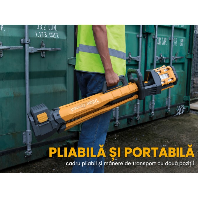 Turn lumina cu 10.000 lumeni - alimentare hibrida, acumulatori si retea 220V